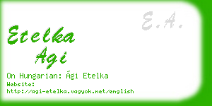 etelka agi business card